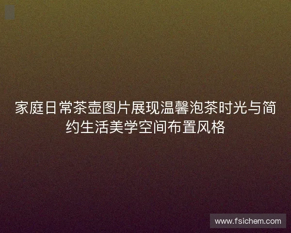 家庭日常茶壶图片展现温馨泡茶时光与简约生活美学空间布置风格